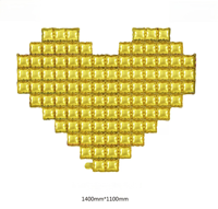 Nouveautés : Ballon mural en forme de cœur de 55 pouces en feuille d'aluminium écologique pour décorations de la Saint-Valentin, Noël et la Fête des Mères