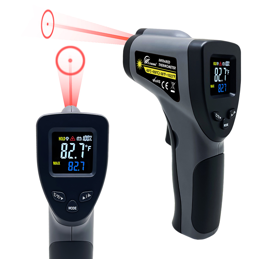 Industrial Infrared Thermometer Gun – Non-Contact Digital Pyrometer Temperature Meter