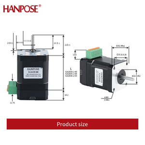 มอเตอร์สเต็ปเปอร์เซอร์โว Hanpose <span class=keywords><strong>Nema</strong></span> <span class=keywords><strong>17</strong></span> 2.0A 0.4N.M แบบรวม 42 มอเตอร์สเต็ปเปอร์ IG42E48 สำหรับเครื่องพิมพ์ 3 มิติและเครื่องแกะสลัก - Product Image 4