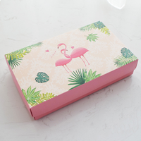 Décorations de mariage 24 pièces, boîte d'emballage licorne à thème de flamant rose, réception-cadeau pour bébé, anniversaire et invités, fournitures de fête