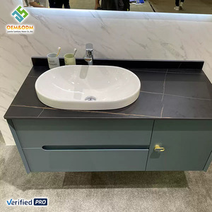 Mueble de Baño Moderno de Madera Maciza Juerte OEM 2026 de 48 Pulgadas, Montado en la Pared, con Lavabo, Grifo, Desagüe de Cobre, para Uso en Dormitorios Escolares - Product Image 5
