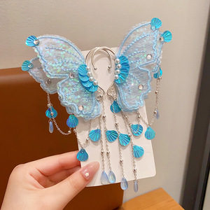 Pendientes Infantiles de Mariposa, Sirena, Concha, Borla, Clip para Oreja, Pendientes Colgantes para Bebés y Princesas - Product Image 5