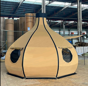 Diametro 4m esterno tenda in PVC colorato a forma di zucca <span class=keywords><strong>vista</strong></span> spiaggia in alluminio pali una camera da letto struttura per campeggio acqua Styling - Product Image 5