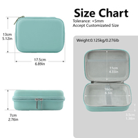 Custodia Rigida Portatile Antiurto per Fotocamera in EVA con Cinghia Elastica e Tasca a Rete, Verde Menta, Personalizzabile, Produzione di Fabbrica