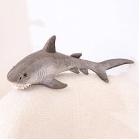 Nouveauté 2026 : Peluche Requin Gris Personnalisée, Jouet en Peluche Animal Marin Simulé, Peluche Requin
