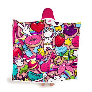 2024 nuevo diseño personalizado impreso franela cálido invierno hogar capa de gran tamaño con capucha Poncho con capucha manta usable - Product Image 1