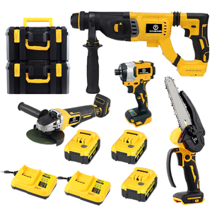 Juego de Herramientas Eléctricas Inalámbricas de 20V, Juego de Llaves de Impacto, Taladro de Impacto para Concreto y Juego de Herramientas - Product Image 6