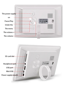 Pantalla de 7 ''y 10'', marco de imagen Digital, pantalla táctil IPS, pantalla de fotos, almacenamiento de 32GB, reproductor de vídeo, Material acrílico para el Hogar Inteligente - Product Image 6