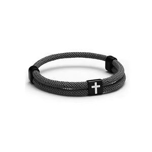 Pulsera de Cuerda Trenzada al por Mayor, Hecha a Mano, Ajustable, Colorida, Tejida, de la Amistad, Religiosa, con <span class=keywords><strong>Nudo</strong></span> Metálico - Product Image 4