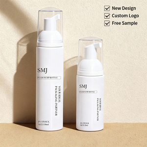 Bouteille en mousse PET personnalisée avec logo, 50 ml, 150 ml, rechargeable, vide, avec pompe moussante, pour nettoyant cils et distributeur de lavage facial – Vente en gros - Product Image 1