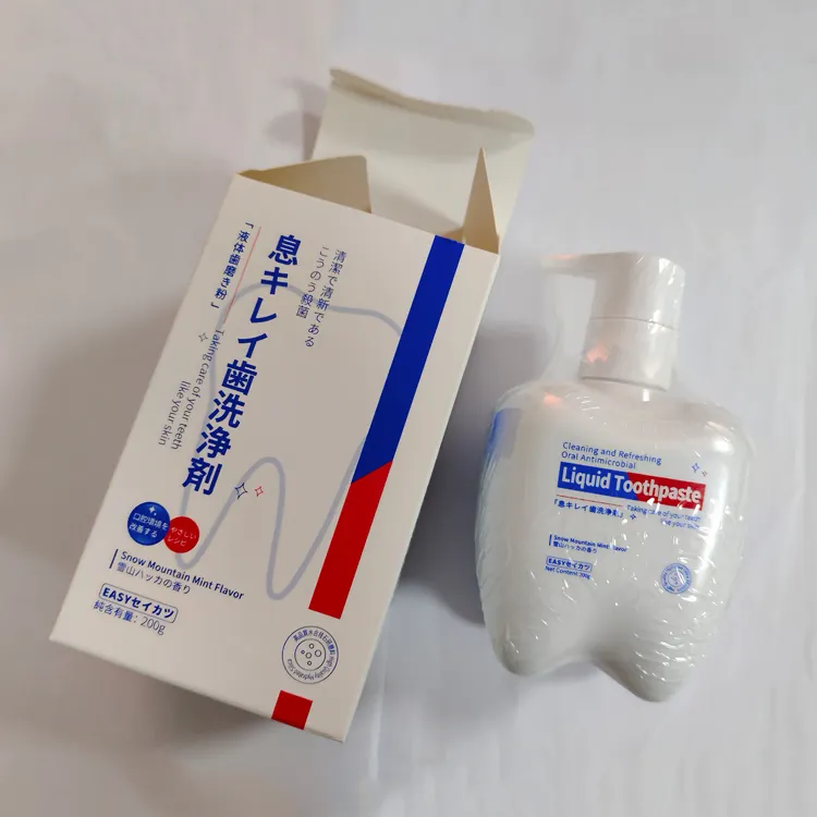 New dentifricio pump Japan style fresh breath detergente orale dentifricio liquido