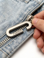 Glissières de fermeture éclair en alliage de zinc doré mat, écologiques, avec verrouillage à broche, pour sacs, chaussures, vêtements, avec logo personnalisé gravé, quincaillerie de marque Reuners