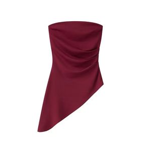 Women's Polyester Tank Top Designer Casual Breathable <b>Blouse</b> Solid Color for Summer Season In-Stock - Product Image 4