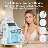 Appareil de soin de la peau 7 en 1 Hydro Facial Machine Hydra Dermabrasion Aqua Peel Nettoyage des points noirs et des pores Équipement de beauté