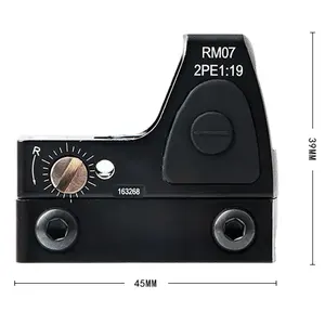 กล้องเล็งจุดแดงแบบโฮโลแกรมยุทธวิธี 5D Factory <span class=keywords><strong>Optics</strong></span> ขนาด 1x17x22 ผลิตจากอะลูมิเนียมอัลลอยด์ ดีไซน์ไร้ท่อ พร้อมไฟส่องสว่างสีแดง 5 ระดับ - Product Image 2