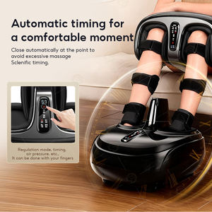 Fabricante eléctrico amasador rodillo calor bolsas de aire compresión circulación sanguínea 2 en 1 pierna dividida pie pantorrilla masajeador máquina - Product Image 6