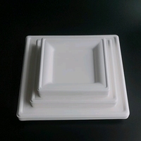 Offre Spéciale Plats et assiettes micro-ondables écologiques Bagasse biodégradable Compostable Cuillères et assiettes étanches à l'huile Fourchettes et assiettes