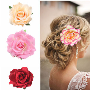 Fermagli fiore BELLEWORLD Wallflower fiore artificiale 11cm floreale spilla per capelli floreale per donne accessori per capelli da sposa - Product Image 2