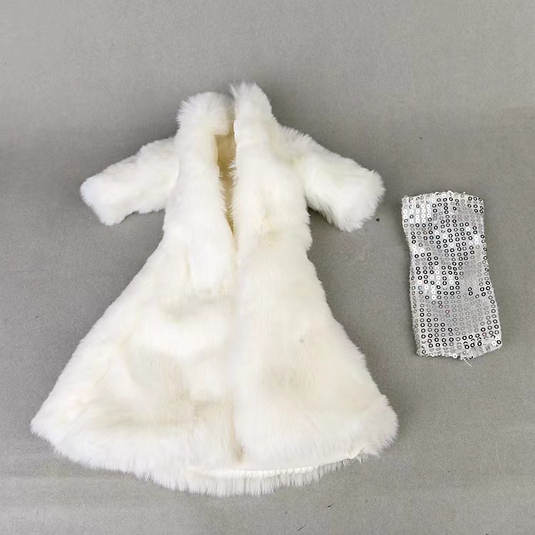 Оптовая продажа, кукла 1/6 30 см BJD, модное пальто, одежда из искусственного меха для кукол «сделай сам»