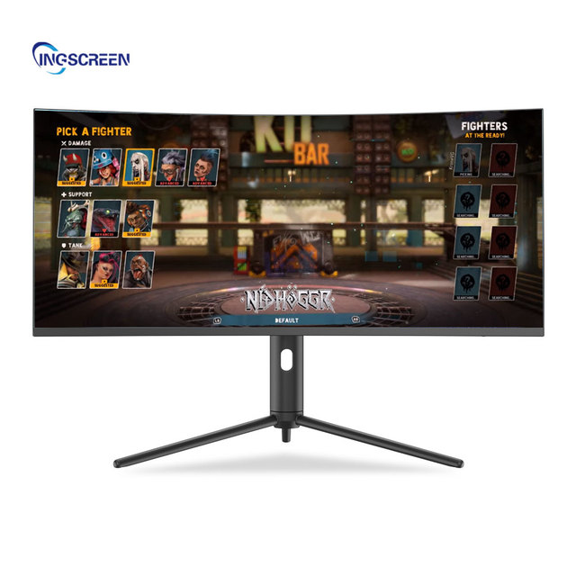 INGSCREEN Hot Selling Gaming Desktop Computer 34 Inch Curved IPS Touchscreen All-in-one PC Core I5 Windows 10 Office Home