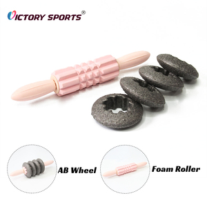 <span class=keywords><strong>2</strong></span> en 1 Portable Trigger Point Body Muscle Roller Masaje Stick para cuello espalda pie - Product Image 1