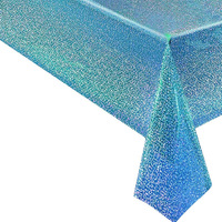 Nappe jetable rectangulaire à paillettes de luxe imperméable en plastique pour décor de pique-nique de fête d'anniversaire d'anniversaire