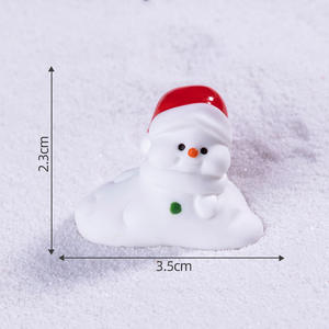 Feliz Navidad Santa Claus Reno regalo miniatura resina artesaní<span class=keywords><strong>a</strong></span> estatuilla pequeño adorno DIY Accesorios - Product Image 5