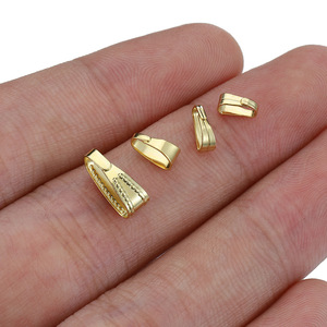 Conectores de Pinza para Colgantes de Acero Inoxidable con Baño de Oro de 18K para Joyería DIY |   Fornituras para Collares de Varios Tamaños Que No Se Destiñen - Product Image 3