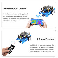 Kit de coche Robot Educativo programable LAFVIN IBOT para programación gráfica con Manual de usuario para Arduino