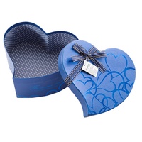 Boîte cadeau de mariage pour demoiselle d'honneur, boîte d'arrangement en forme de cœur avec couvercle en papier de fleur de Rose au chocolat pour la saint-valentin