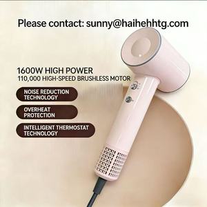 Secador de Pelo Eléctrico HD16 de Alta Velocidad, 1600W, Motor Iónico DC, ABS, Mini, 3 Velocidades, Protección Térmica, Boquilla Concentradora, para Uso Doméstico y Profesional - Product Image 3