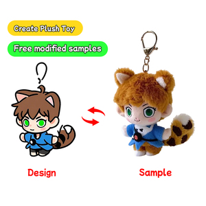 Peluche giocattolo di peluche personalizzato con borsa portachiavi in peluche personalizzato - Product Image 4