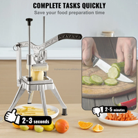 Commerciële groentehakker, frietmes, aardappel- en fruit snijmachine, multifunctioneel voor restaurants