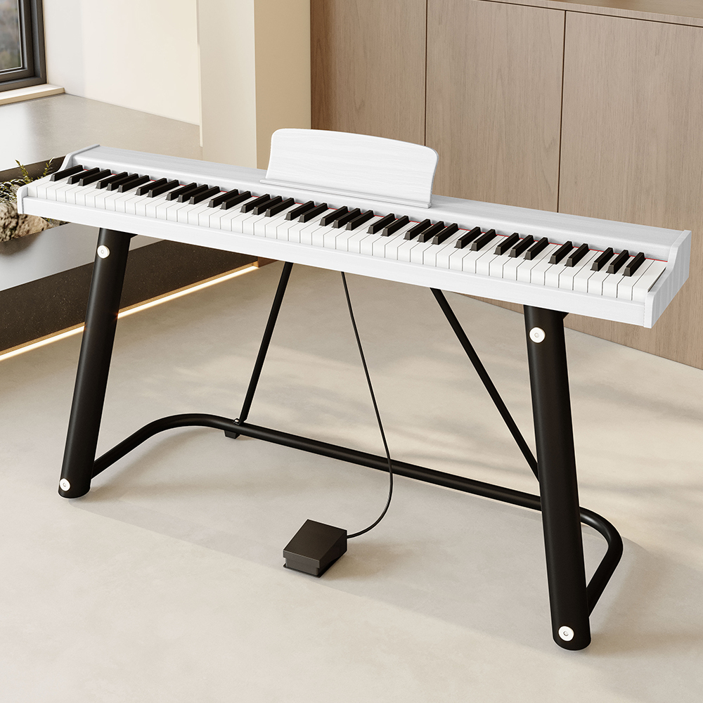 88-Key Portable Digital Piano – Hammer Action Touch-Sensitive Keyboard with Built-In Speakers - View 2
