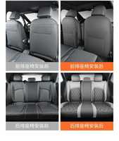 Housse de siège de voiture en cuir diamantée entièrement couvrante, durable et confortable, personnalisée OEM, ensemble complet pour Volkswagen ID.3 2019-2025