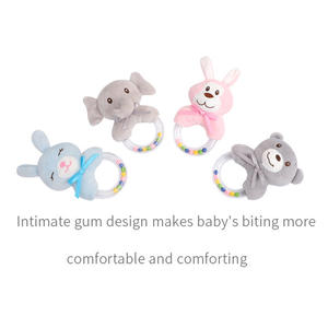 La boule de préhension en silicone peut mordre le hochet de colle pour apaiser le bébé de 0 à 1 an jouets éducatifs pour bébés - Product Image 4