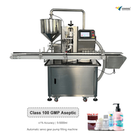 Machine de remplissage automatique à 4 têtes de haute qualité avec pompe à engrenages et servomoteur