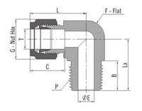 Sambungan Pipa Siku Pria Baja Tahan Karat FD-LOK Fitting Kompresi Poles Tempa Tekanan Tinggi -325~800 Garansi 1 Tahun Air Heksagonal