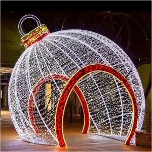 Popular Modern Creative Customization Motif <b>Light</b> 3D Giant Led <b>Round</b> <b>Ball</b> <b>Christmas</b> <b>Light</b> - Product Image 1