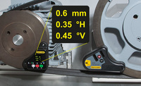 Kit d'alignement professionnel Easy-Laser XT190 pour poulies et galets, compatible avec l'application XT Alignment, dispositif de mesure pour transmission par courroie