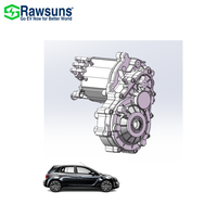 Nouveau kit de conversion de voiture électrique Rawsuns READ632A 96V 9kW 30kW EV Drive System FWD avec moteur PMSM léger refroidi par air, boîte de vitesses et essieu CV