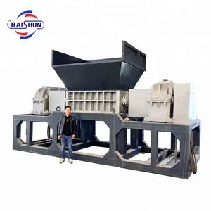 Afval Auto Aluminium Planken Ubc Recycling Shredder Schroot Kan Verpletterende Shredder Machine