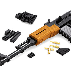 सैन्य बिल्डिंग ब्लॉक क्लासिक बंदूक AK47 हमला राइफल राइफल खिलौना AK47 खिलौना राइफल के राजा - Product Image 3