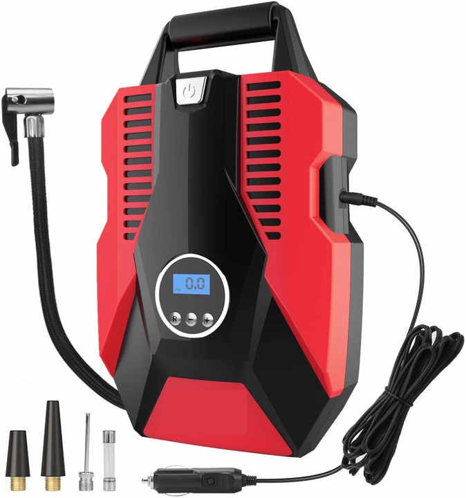エアコンプレッサー Portable 150PSI 取り出せる 車載用 カーケア用品