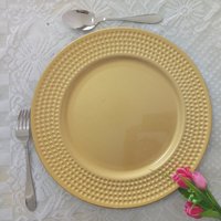 Partie Concave spot gold mariage plaques de chargeur en plastique