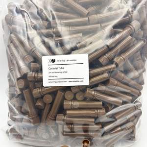 Tube cryovial à vis transparent 2ml personnalisable OEM de couleur jaune autoportant pour fournitures de laboratoire - Product Image 5