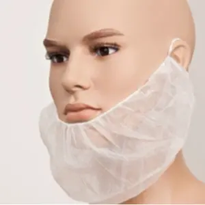 Factory production and sales Cheap Disposable PP beard cover single elastic for bearded men in the Middle East