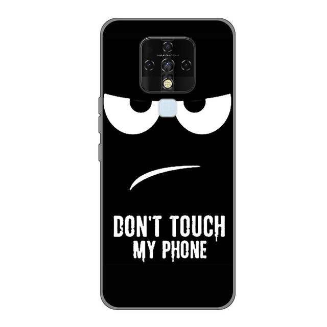 Creative Colorful Drawing Lovely Cartoon Design Soft TPU Anti-fall Phone Case for Tecno Camon 16