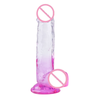 Dildo de Cristal de Diferentes Tamaños, Juguetes Sexuales, Dildo de Cristal Pequeño, Mediano y Grande, Proveedor Chino, Dildo Grande Realista
