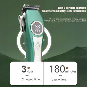 <span class=keywords><strong>Tondeuse</strong></span> à barbe professionnelle Lanumi S-3194 rechargeable pour hommes, écran LCD, lames en céramique, charge portable de type C, usage domestique - Product Image 3